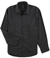 Alfani Mens Diamond eye Button Up Dress Shirt blackgrey 16-16.5
