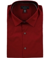 Alfani Mens Collared Button Up Dress Shirt red 15-15.5