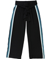 I-N-C Womens Varsity Stripe Casual Cropped Pants black XS/24