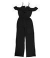 bar III Womens Flutter Sleeve Jumpsuit deepblack XS