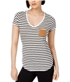 maison Jules Womens Striped Basic T-Shirt cloudcombo XXS