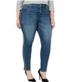 Style & Co. Womens Metallic Side-Stripe Skinny Fit Jeans