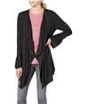 Style & Co. Womens Bell Sleeve Cardigan Sweater blackheather S