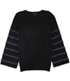 Alfani Womens Metallic Fringe Pullover Sweater