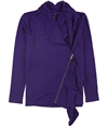 Alfani Womens Zip Pullover Blouse purple XS