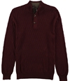 Tasso Elba Mens Mock Neck Textured Pullover Sweater portroyale L