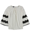 Alfani Womens Embellished Pullover Blouse cloud 1X