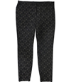 Alfani Womens Foil Print Casual Leggings black 10x29