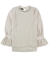 Alfani Womens Embellished Collar Pullover Blouse ltbeige XL
