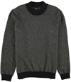 Tasso Elba Mens Herringbone Pullover Sweater charcoal S