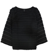 Alfani Womens Lantern-Sleeve Pullover Blouse black XS