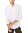 I-N-C Mens Pindot Button Up Shirt whitepure 2XL