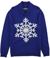 Club Room Mens Snowflake Pullover Sweater lazulite S