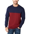 Club Room Mens Color Block Sweatshirt mediumred 2XL