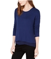 maison Jules Womens Layered Look Pullover Blouse blunotte S