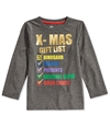 Epic Threads Boys X-Mas Gift List Graphic T-Shirt