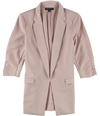 I-N-C Womens Solid One Button Blazer Jacket pink XS