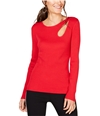 I-N-C Womens Teardrop Cutout Pullover Sweater darkred XL