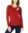 I-N-C Womens Teardrop Cutout Pullover Sweater mediumred L