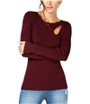 I-N-C Womens Teardrop Cutout Pullover Sweater mediunred XL