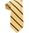 Club Room Mens Single Stripe Self-tied Necktie yellow One Size