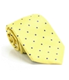 Club Room Mens Oxford Dot Self-tied Necktie yellow One Size