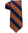 Club Room Mens Framed Bar Stripe Self-tied Necktie orange One Size