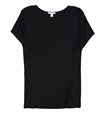 bar III Womens Ribbed Basic T-Shirt deepblack 2XL