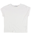bar III Womens Solid Crop Basic T-Shirt white XS