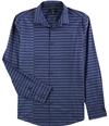 Alfani Mens Fashion Button Up Shirt blue S
