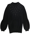 Alfani Womens Embellished Pullover Sweater black L