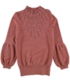 Alfani Womens Embellished Pullover Sweater medpink XL