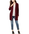Style & Co. Womens Open Front Cardigan Sweater winecombo PM