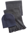 Club Room Mens Hat Scarf navy One Size