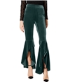 I-N-C Womens Velvet Casual Trouser Pants medgreen 14x35