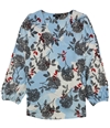 Alfani Womens Button-Sleeve Pullover Blouse blltlnwrkgdn XS