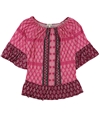 Style & Co. Womens Paisley Pullover Blouse medpink 1X