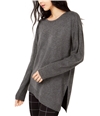 I-N-C Womens Asymmetrical Tunic Sweater gray S