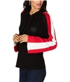 I-N-C Womens Colorblocked Hoodie Sweatshirt black S