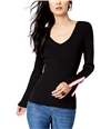 I-N-C Womens Split-Sleeve Pullover Sweater black S