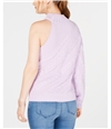 I-N-C Womens One Sleeve Pullover Sweater lavender XS