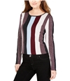 I-N-C Womens Metallic Stripe Pullover Sweater mediumred XL