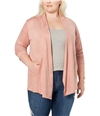 Style & Co. Womens Faux-Suede Jacket pink 1X