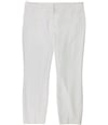 Alfani Womens Slit Front Casual Trouser Pants white 12x26
