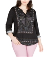Style & Co. Womens Printed Pullover Blouse, TW1