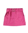 bar III Womens Faux Leather Mini Skirt pink XL