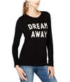 I-N-C Womens Embellished Dream Away Pullover Sweater black S