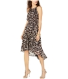 I-N-C Womens Cheetah Print A-Line Dress