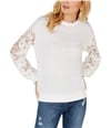 I-N-C Womens Lace Sleeve Sweatshirt