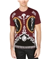I-N-C Mens French Baroque Graphic T-Shirt portroyale S